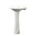 Transolid TLP-1414-01 Madison Grande Oval Pedestal Vitreous China Lavatory 4-Inch Centers  White - B00EXMQWGM